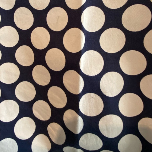 J. Crew Blue and White Polka Dot Cafe Carpi size 2 - Picture 7 of 9